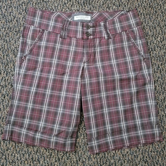 Vintage Abercrombie and Fitch New York Plaid Bermuda Shorts Size 6 - Picture 1 of 16